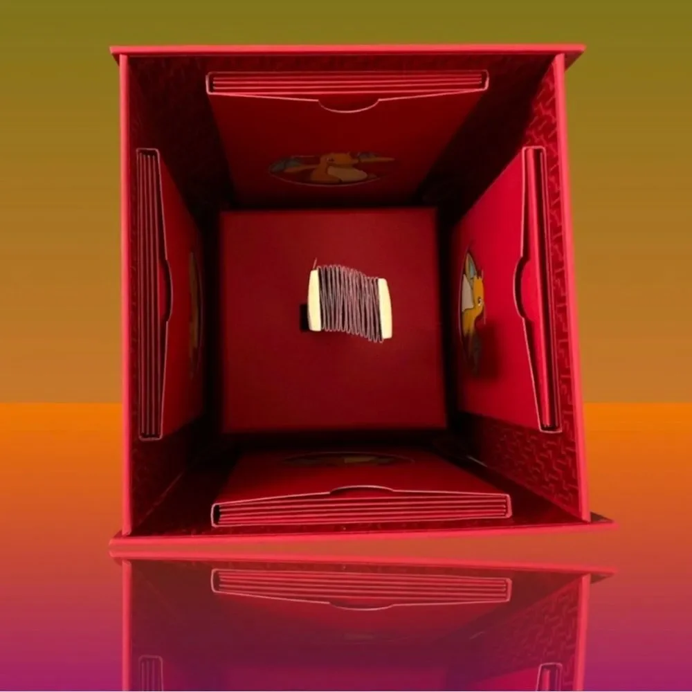 Fendi Red Dragon Motif Luxury Box Complete